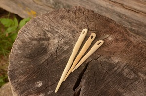 New Rustic Eco-Friendly Buffalo Horn Bone Needle Pointed Embroidery Needle for Wool & Yarn Durable Sewing for Tufting & Sewing - Product Image 1