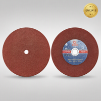 Disque de coupe rouge de 400 mm T41, disque de coupe plat, alésage de 3,2 mm x 32 mm, disque de coupe pour métal A30, pour acier inoxydable EN12413