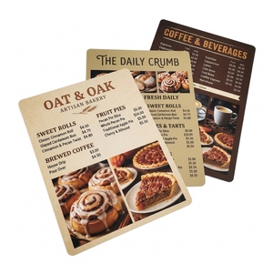 Tarjetas de Menú Digitales de PVC para Restaurantes, Hojas para Precios de Alimentos, Opciones de Comida, Selección de Bebidas, Exhibidores de Menú para Mostrador de Cafetería - Product Image 1