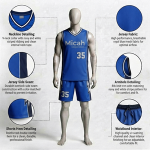 Ensemble de maillots de basket-ball personnalisés par sublimation, maillot de sport sans manches, shorts respirants à séchage rapide, uniforme d'équipe 100% polyester unisexe - Product Image 5