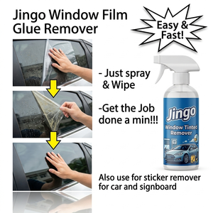 Removedor de Adhesivos para Película de Vinilo para Ventanas de Automóviles, Removedor de Pegamento Líquido de 1000 ml con Fragancia a Brisa Marina - Product Image 1