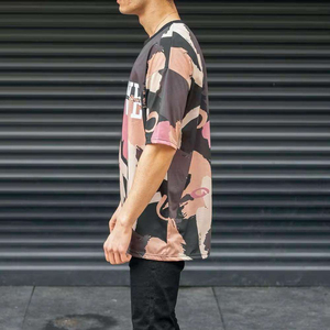 High Quality Sublimation Custom Full Color Printing 100% Cotton Formal Woven Oversized 280 Grams Plus Size Drop Shoulder Men Tee - Product Image 2