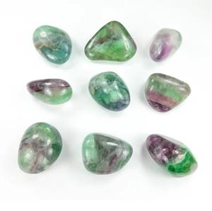 Piedras de Fluorita Arcoíris Natural Chakralume, Pulimentadas y Lisas, Cristal Curativo para Reiki, Meditación y Joyería, Hechas en India - Product Image 2