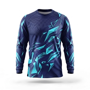 เสื้อแข่ง HIKE สำหรับผู้ชาย ปรับแต่งได้ ผลิตจากโพลีเอสเตอร์ ระบายอากาศ กันลม เหมาะสำหรับการแข่งรถมอเตอร์ไซค์  สามารถสกรีนลายแบบ Sublimation ได้ - Product Image 1