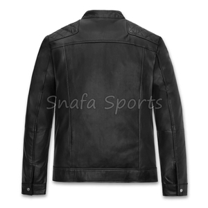 New Arrival Men's High Quality Fashion Design Leather Jacket For Sale In Wholesale Price With Custom Logo Men Leather Jackets - Product Image 2