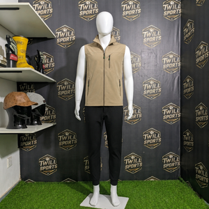 Wholesale <b>Winter</b> Warm Breathable Waterproof Windproof <b>Quilted</b> Softshell Vest Men's Fashion Stand Color Puffer Utility Sleeveless - Product Image 2
