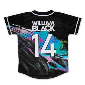 เสื้อเบสบอลแบบสั่งทำพิเศษ ไซส์พลัส 100% โพลีเอสเตอร์ ระบายอากาศได้ดี แห้งเร็ว พิมพ์ลายด้วยความร้อน คอวี สำหรับใส่เล่นซอฟต์บอล - Product Image 2
