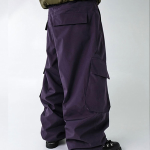 Pantalones de Esquí Personalizados Estilo Hip Hop Urbano con Cierre de Cremallera, Cintura Elástica, Corte Holgado, Impermeables y de Secado Rápido para Hombre - Product Image 4