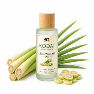 Aceite Esencial de Limoncillo de Tamil Nadu 100% Puro y Natural de Primera Calidad, Destilado al Vapor, para Aromaterapia y Cuidado Facial, Kodai Global Export - Product Image 1