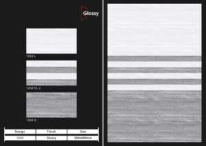 Carreaux muraux en céramique de luxe à surface brillante 300x600 mm, matériau mural design pour salles de bain, cuisines et espaces de vie - Product Image 2