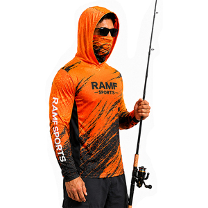 Camisa de Pesca para Hombre en Oferta, Personalizada con Estampado, Manga Larga, Transpirable, de Secado Rápido, Ecológica, de Poliéster y Elastano, Resistente a la Humedad y al Agua - Product Image 1