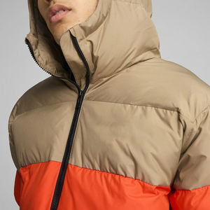 2025 OEM Service Unisex Stand Collar Winter Puffer <b>Jacket</b> with Color Block Design Customized <b>for</b> <b>Men</b> - Product Image 3