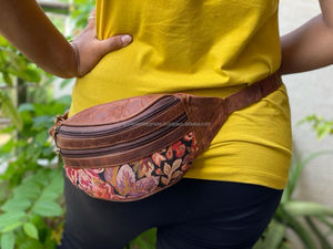 New Arrival Stylish Jacquard Kilim <b>Leather</b> Hip Pocket <b>Belt</b> Designer Hot Selling Fanny Pack with Multi-Uses <b>Pouch</b> <b>Belts</b> - Product Image 3