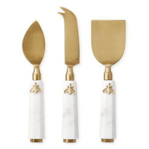 Ensemble de couteaux à fromage en bois d'acacia de qualité supérieure, outils de découpe et de service de fromage en acier inoxydable de haute qualité pour charcuterie - Product Image 2