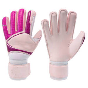 Gants de gardien de but de football professionnels, paume en latex blanc, impression en caoutchouc injecté de silicone, respirants, ajustables, à fermeture auto-agrippante, pour l'extérieur - Product Image 4