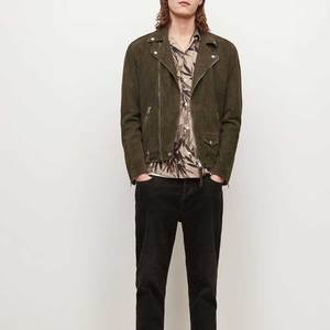 Factory Directly Provide Cowhide Cowboy <b>Suede</b> <b>Jacket</b> Cheap Price High Street Heavyweight Men's <b>Suede</b> <b>Jacket</b> - Product Image 4