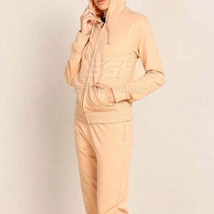 Low Moq Custom Design Women <b>Tracksuits</b> Outdoor Use Women Clothing Solid Color <b>Plain</b> <b>Tracksuit</b> - Product Image 2