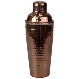 Nouvel ensemble de shakers à cocktails en métal martelé de qualité supérieure, capacité de 500 ml, couleur marron écologique, accessoires de comptoir de bar - Product Image 1