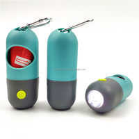 Distributeur de sacs à déjections canines en plastique personnalisé, design imprimé, durable, écologique, biodégradable, portable, réutilisable, imperméable