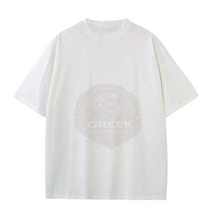 T-shirts surdimensionnés pour hommes en mélange de coton de haute qualité, coupe ample, vêtements décontractés streetwear, respirants, séchage rapide, logo personnalisé sur le devant - Product Image 4