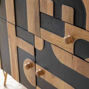 Aparador Vandana Radiant Aureo de madera de mango y metal - Product Image 2