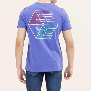 เสื้อยืดแขนสั้นผู้ชาย คอกลม ทรงปกติ ผ้าคอตตอนเจอร์ซีย์ ลำลอง ลายพิมพ์ดิจิทัล - Product Image 5