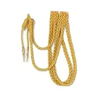 Aiguillette de cérémonie dorée sur mesure 2026, cordon d'épaule personnalisé couleur sur mesure pour uniforme de cérémonie