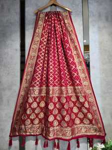 Foulard en georgette pure, best-seller, broderie artisanale, style ethnique, pour mariage et fêtes, pour femmes, vente en gros, fournisseur OEM, Inde - Product Image 3