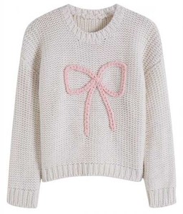 Crew Neck Breathable Drop Shoulder Women Sweater Loose Knit Pullover Soft Everyday Wear <b>Jumper</b> Elegant Ladies Winter Collection - Product Image 1