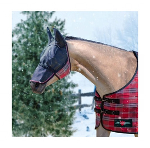 Horse Fly Protective <b>Eye</b> and Ear Cover Soft Fine Mesh Design with Comfortable Fit for Horses During Outdoor Exercise with OEM - Product Image 4
