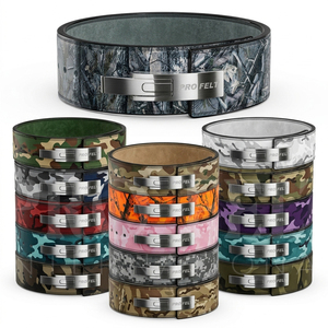 Heavy Duty Weightlifting Adjustable Stainless Steel Buckle for Powerlifting Fitness Training All Over Printed Camo Design <b>Belt</b> - Product Image 1