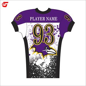 Ensemble d'uniformes de football américain personnalisés, maillot et pantalon sublimés, vêtements d'équipe OEM, fournisseur d'uniformes de match professionnels, fabriqué au Pakistan - Product Image 3