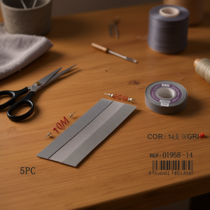 Nastro di tessuto Ilan 2 cm x 10 m grigio per cucito e artigianato - Product Image 3