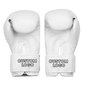 Guantes de Boxeo Profesionales Blancos, Ligeros, Transpirables, de Secado Rápido, de Cuero, para Entrenamiento, Sparring, Kickboxing, MMA - Product Image 2