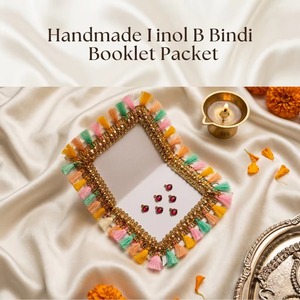 Cadeaux de retour pour mariage indien traditionnel, autocollants décoratifs faits main en velours pour le front (Bindi Booklet), idéaux pour Diwali et la Fête des Mères - Product Image 5