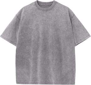 Wholesale 100 Cotton Acid Wash Oversized <b>ringer</b> Tshirt 250Gsm Heavyweight <b>T</b> <b>Shirt</b> for Men 100% Cotton <b>T</b>-<b>shirt</b> For Men Loose Fit - Product Image 4