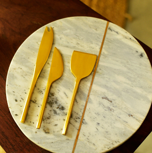 Juego de Cuchillos para Queso de Latón, Precio de Fábrica, Juego de Cuchillos para Queso de Alta Calidad con Acabado Espejo, Herramientas para Queso en Oferta - Product Image 1