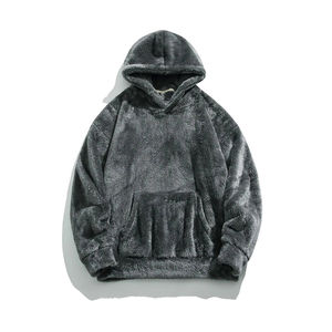<b>mens</b> <b>sherpa</b> pullover <b>hoodie</b> with luxury streetwear styling private label service for boutique retailers - Product Image 4