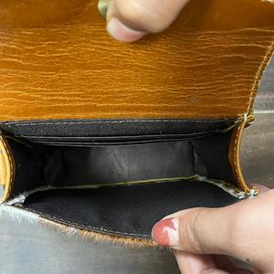 Portefeuille pour femmes en cuir de vachette miniature de haute qualité, neuf d'usine, avec motif à carreaux, blocage RFID, pour cartes et pièces de monnaie - Product Image 6