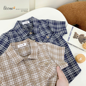 Meilleur ensemble de tenue d'été pour garçons : chemises à carreaux et shorts amples, vêtements pour enfants, styles de vêtements coréens, vêtements pour tout-petits garçons - Product Image 6
