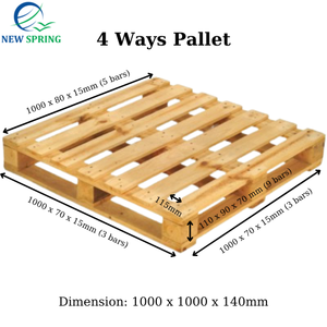 Palettes en bois robustes pour la logistique et l'entreposage |   Fabriqué au Vietnam - Product Image 4