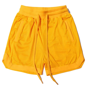 Pantalones Cortos de Baloncesto Personalizados al por Mayor para Hombre, de Malla de Poliéster Grueso para Sublimación, con Logotipo - Product Image 4