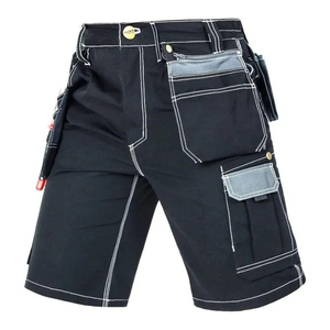 Men's Heavy Duty Multi-Pocket <b>Cargo</b> <b>Work</b> Shorts Holster Tool Pockets Durable Construction Workwear Summer Safety Shorts OEM - Product Image 3