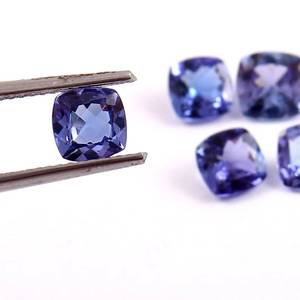Tanzanite Calibrated Loose Gemstone For Jewellery Making Faceted December Birthstone Natural Cushion Cut Tanzanite Jewelry - Product Image 4
