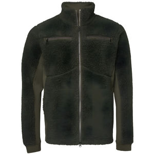 Veste polaire zippée intégrale pour homme, col mandarin, 100 % coton, rembourrage chaud en coton, vêtement d'extérieur d'hiver respirant à l'avant - Product Image 1