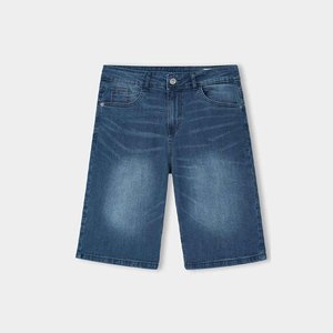 Shorts de Mezclilla para Hombre de Alta Calidad, Estilo Desgastado, Largura hasta la Rodilla, Moda Juvenil, Cómodos para Uso Diario - Product Image 1