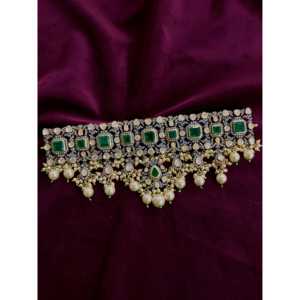 Conjunto de Gargantilla plata 92,5 moissanita - Product Image 2