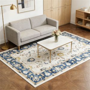 Set di Tappeti Blu Stampati per Soggiorno, Camera da Letto e Sala da Pranzo - Product Image 1