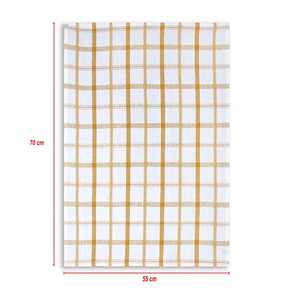 Serviettes de cuisine 100% coton, fil teint de qualité supérieure, provenance Inde, motif à carreaux, super absorbantes, à prix abordable. - Product Image 5