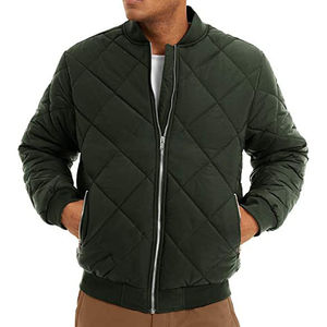 Blouson d'hiver pour homme sur mesure OEM, veste coupe-vent de haute qualité à col montant, vêtements d'extérieur décontractés en tissu coupe-vent pour l'hiver - Product Image 4